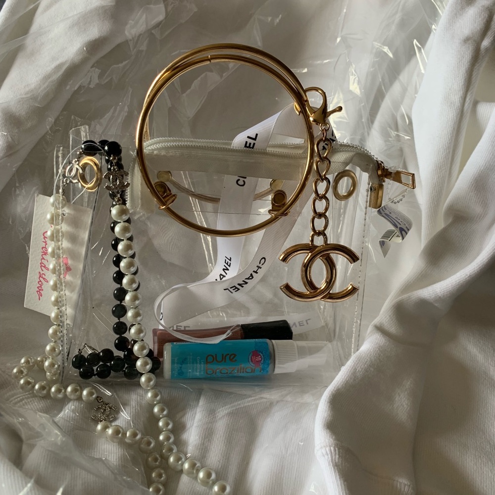 Mini transparent clutch